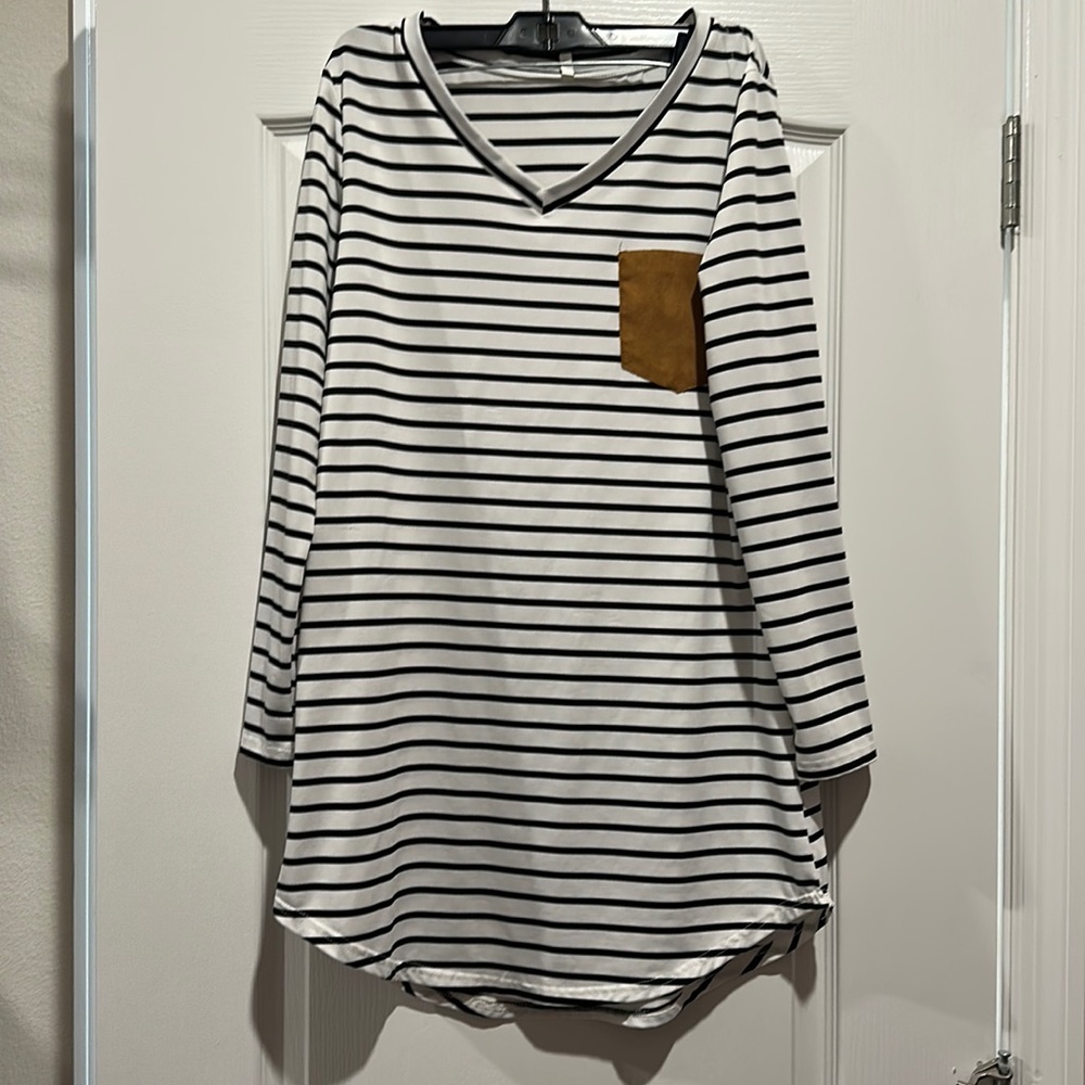 Long sleeve shirt dress